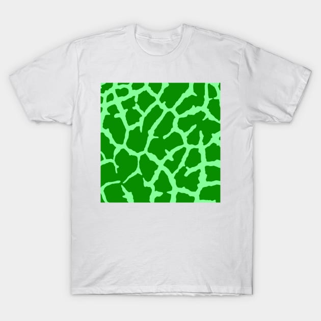 Green Giraffe Print T-Shirt by BlakCircleGirl